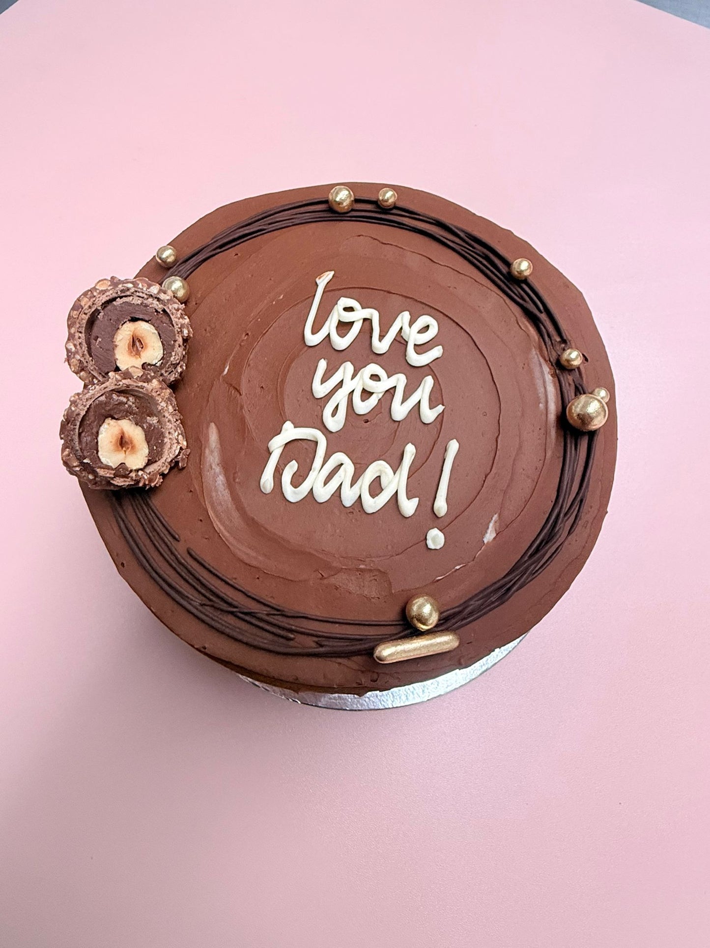 Love You Dad Chocolate Cake
