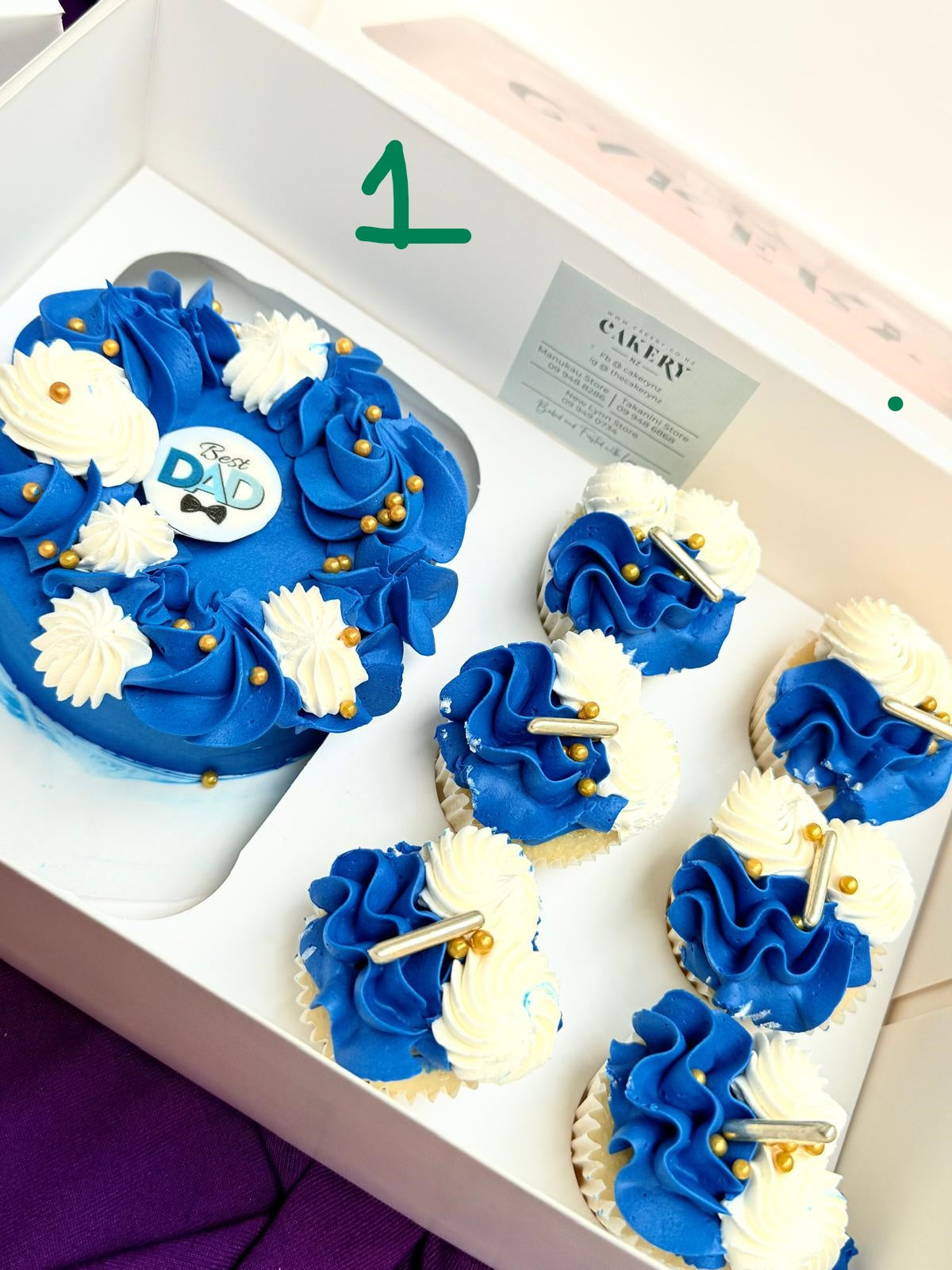 Father’s Day Bento Cake with Mini Cupcake's