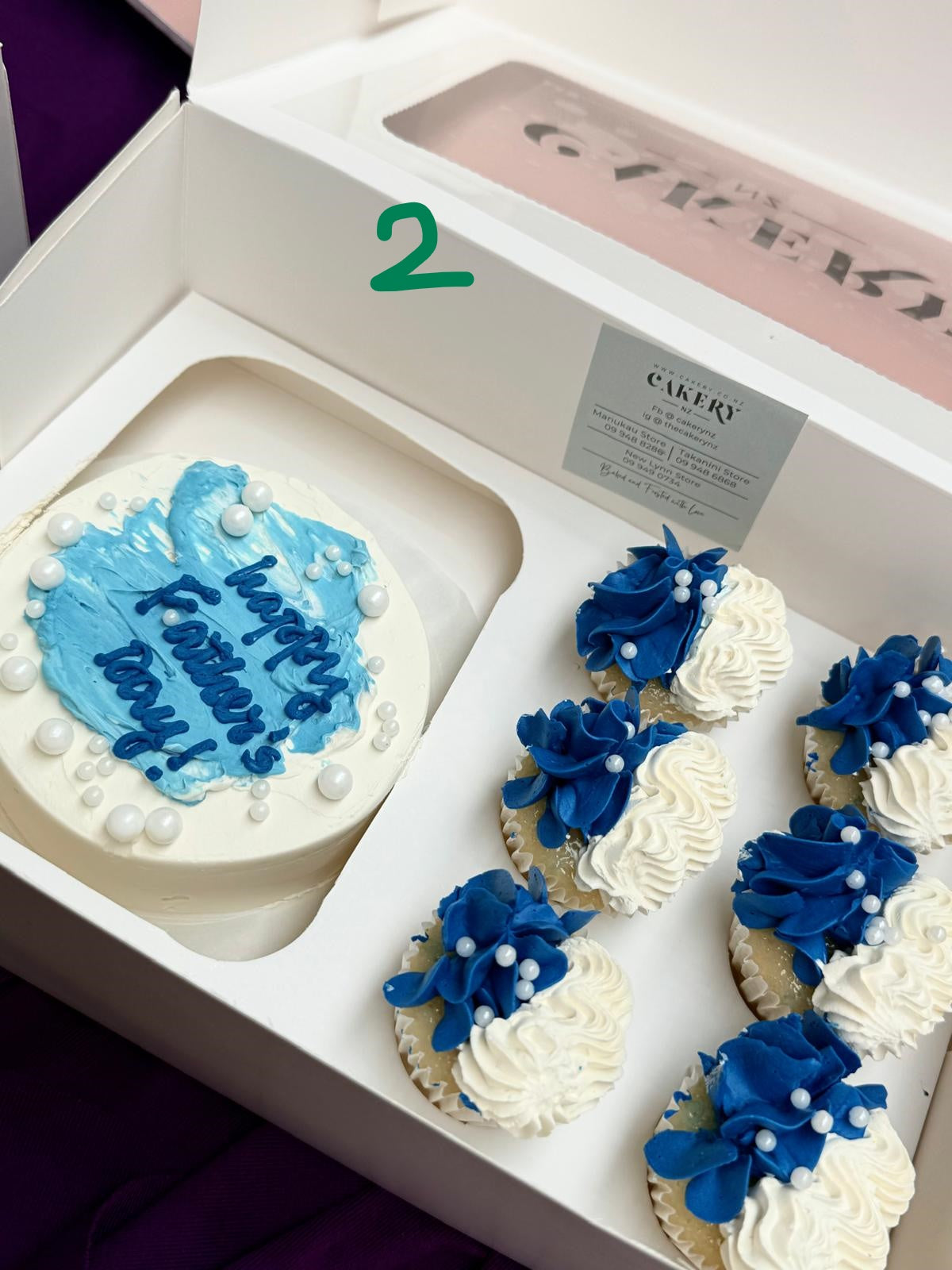 Father’s Day Bento Cake with Mini Cupcake's