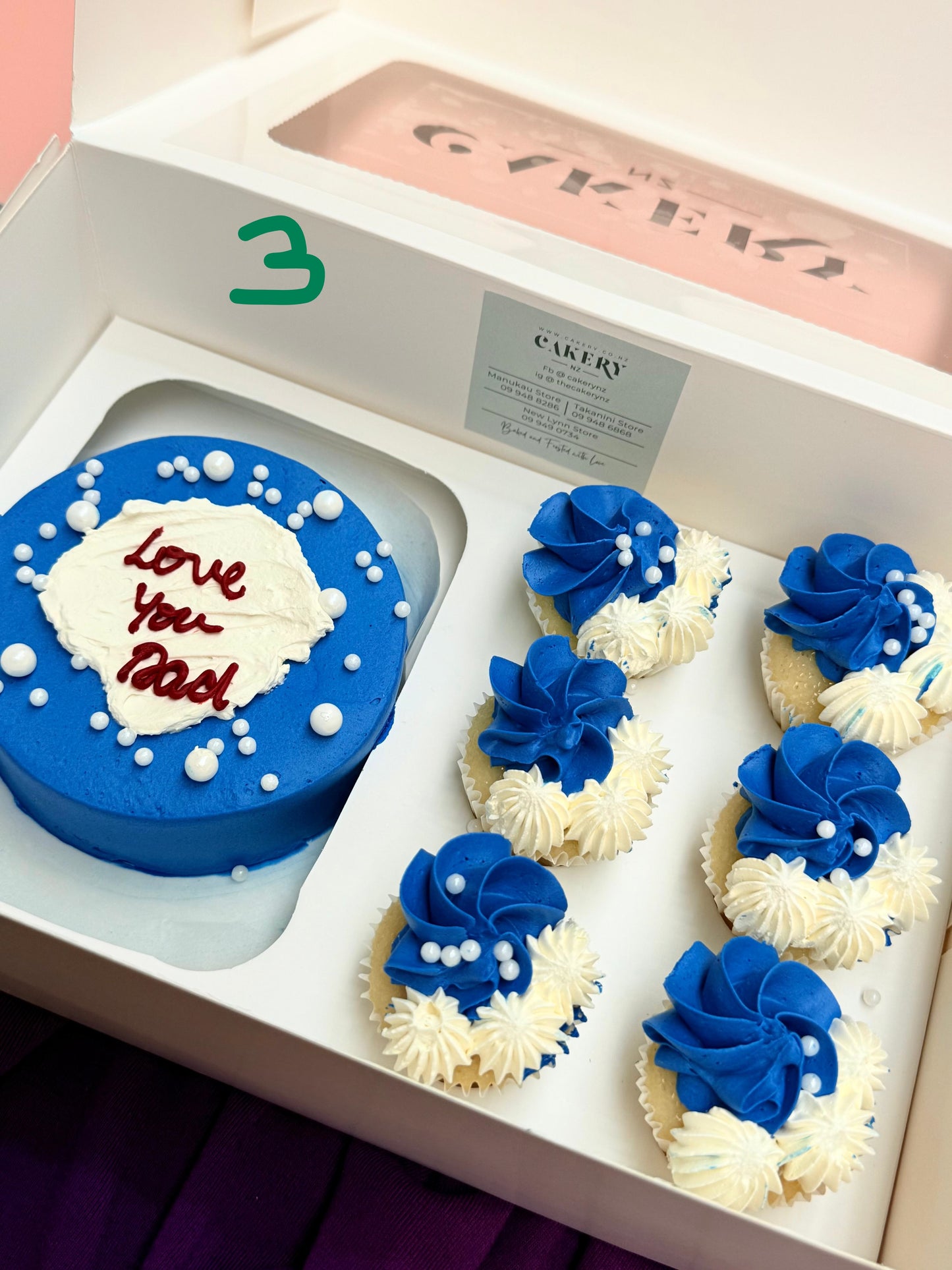 Father’s Day Bento Cake with Mini Cupcake's