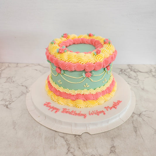 Vintage theme cake