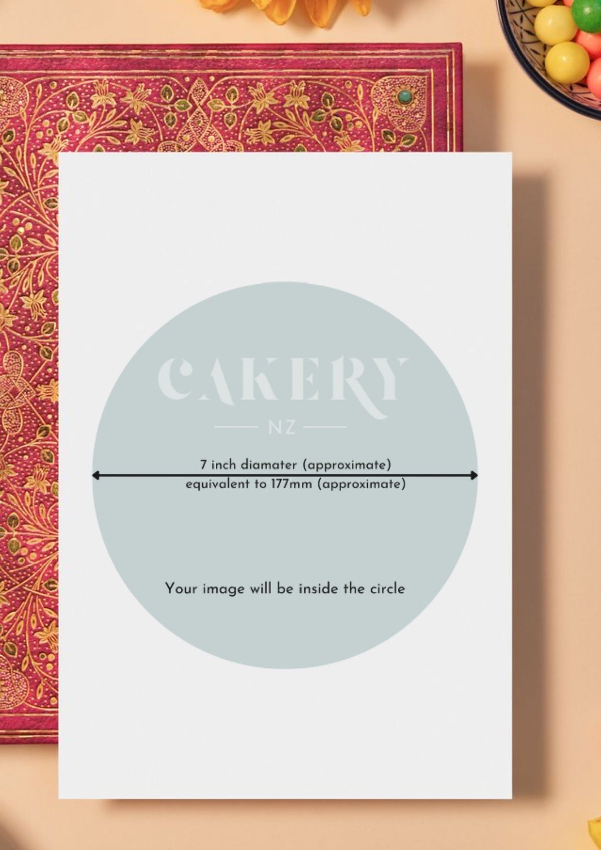 7 Inch Circle Example Edible Image (7inch circle size) – Cakery New Zealand