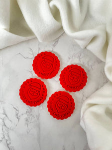 Christmas Santa Cookies (Red)