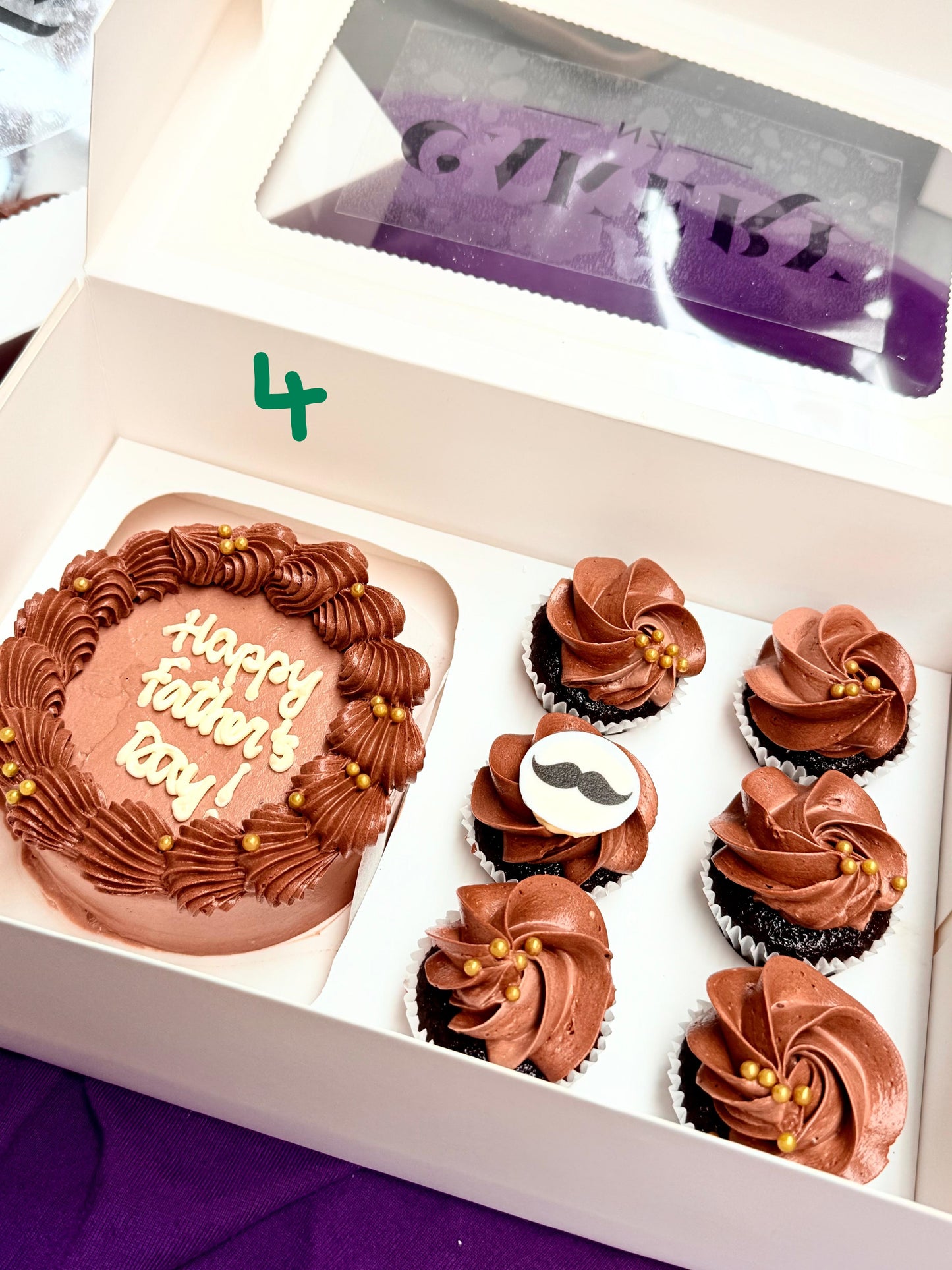Father’s Day Bento Cake with Mini Cupcake's