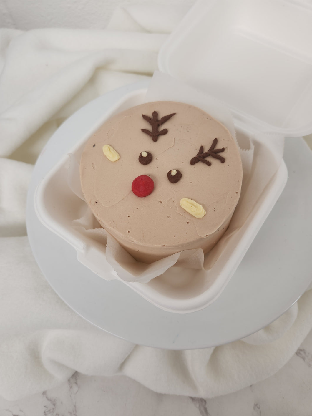 Reindeer Bento Cake (Smaller than Mini Cake)