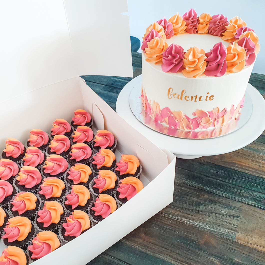 Cake and Mini Cupcake Set