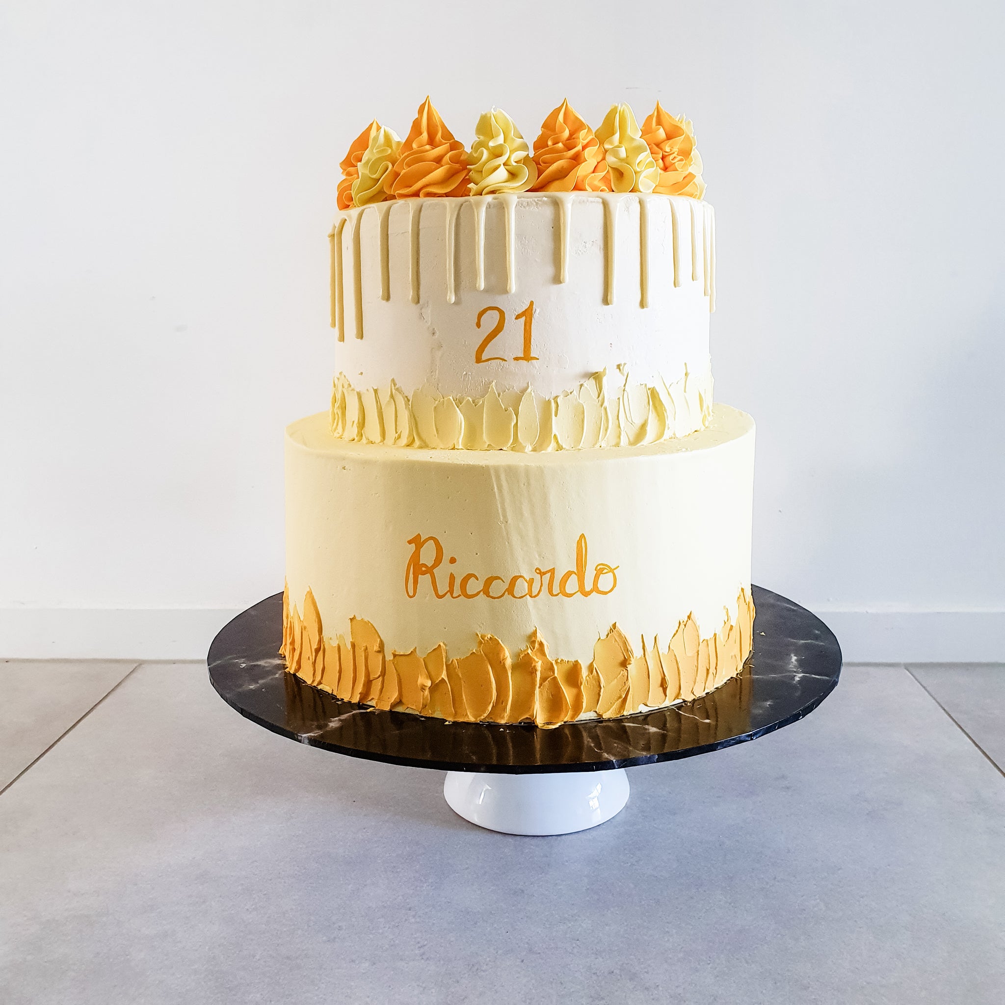 Two Tier Cake (READ ITEM DESCRIPTION AT BOTTOM OF PAGE) – Artfetti Cakes