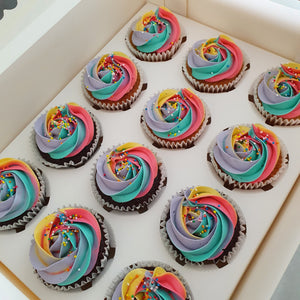 Rainbow Sprinkles Cupcakes