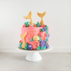 Pink Mermaid Cake