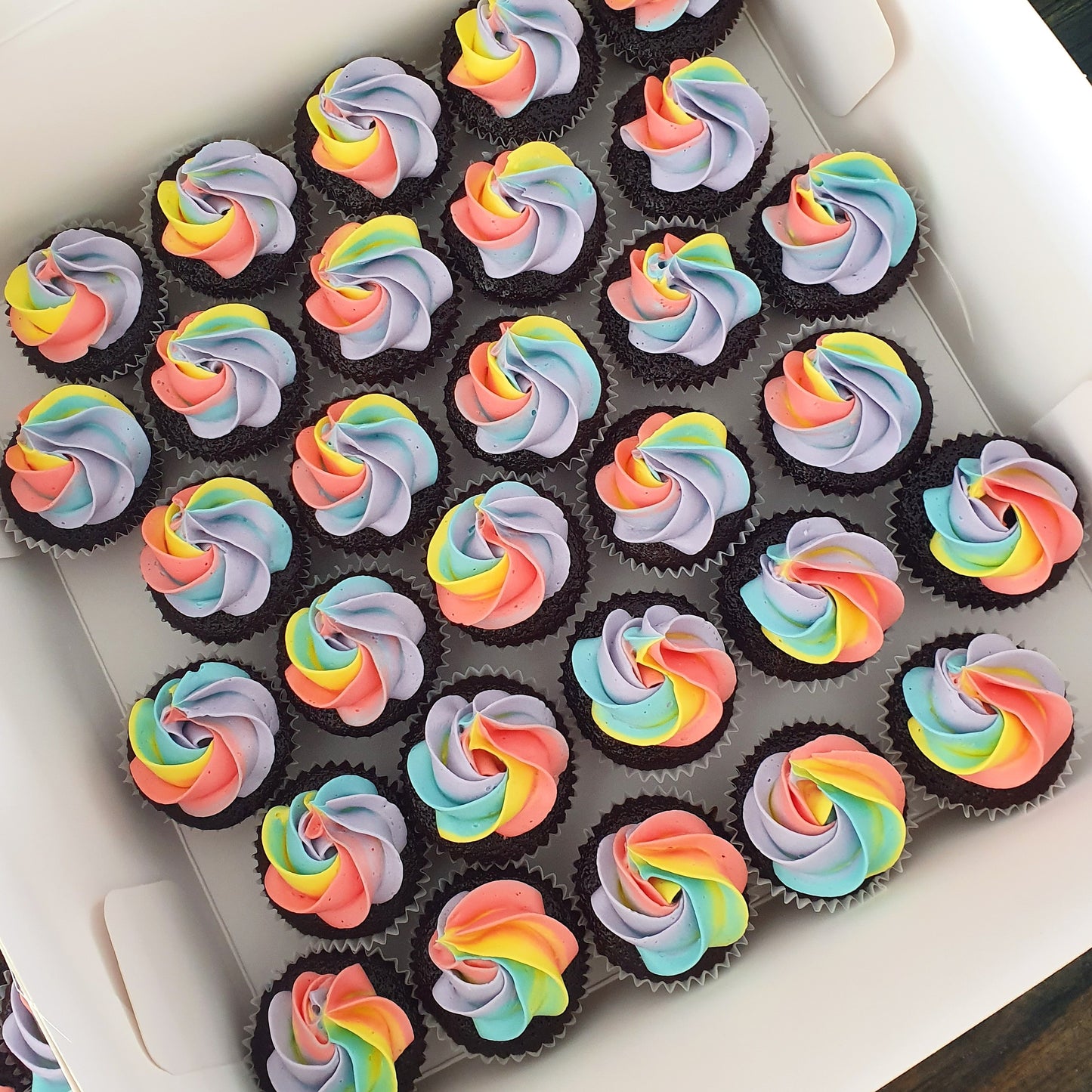 Unicorn and Rainbow Mini Cupcake Set